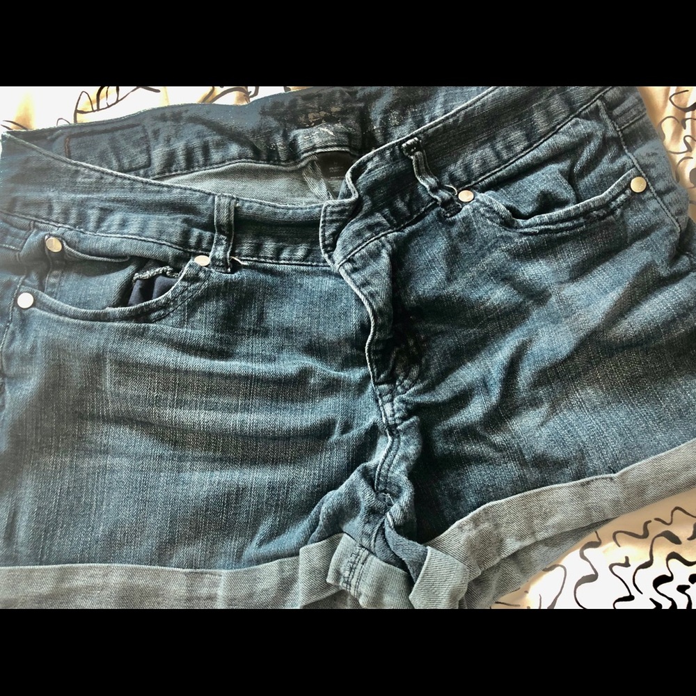 Denim jean shorts